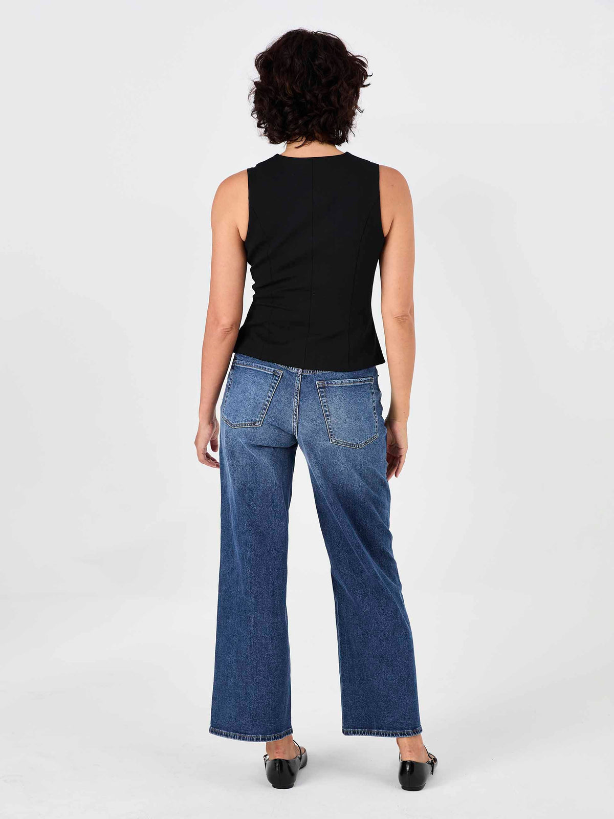 Fitted Waistcoat - Black
