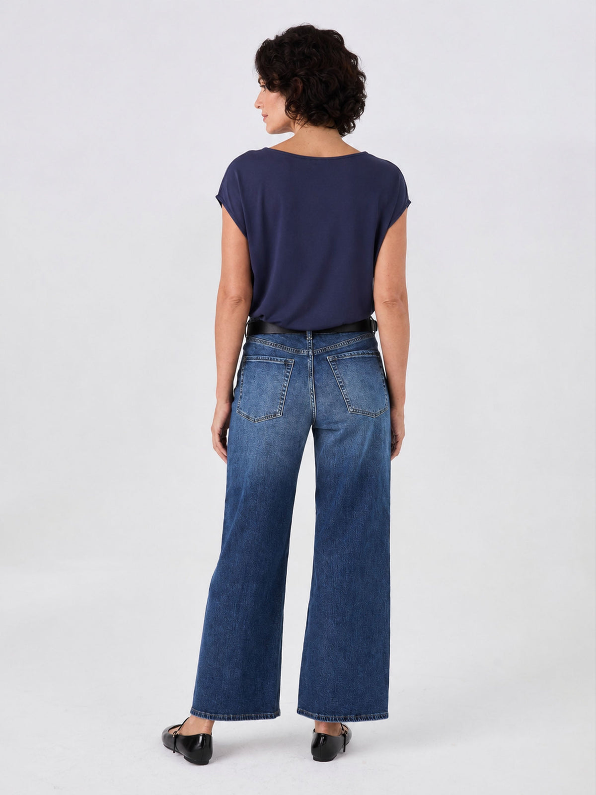 Modal Luxe Layer Tee - Navy