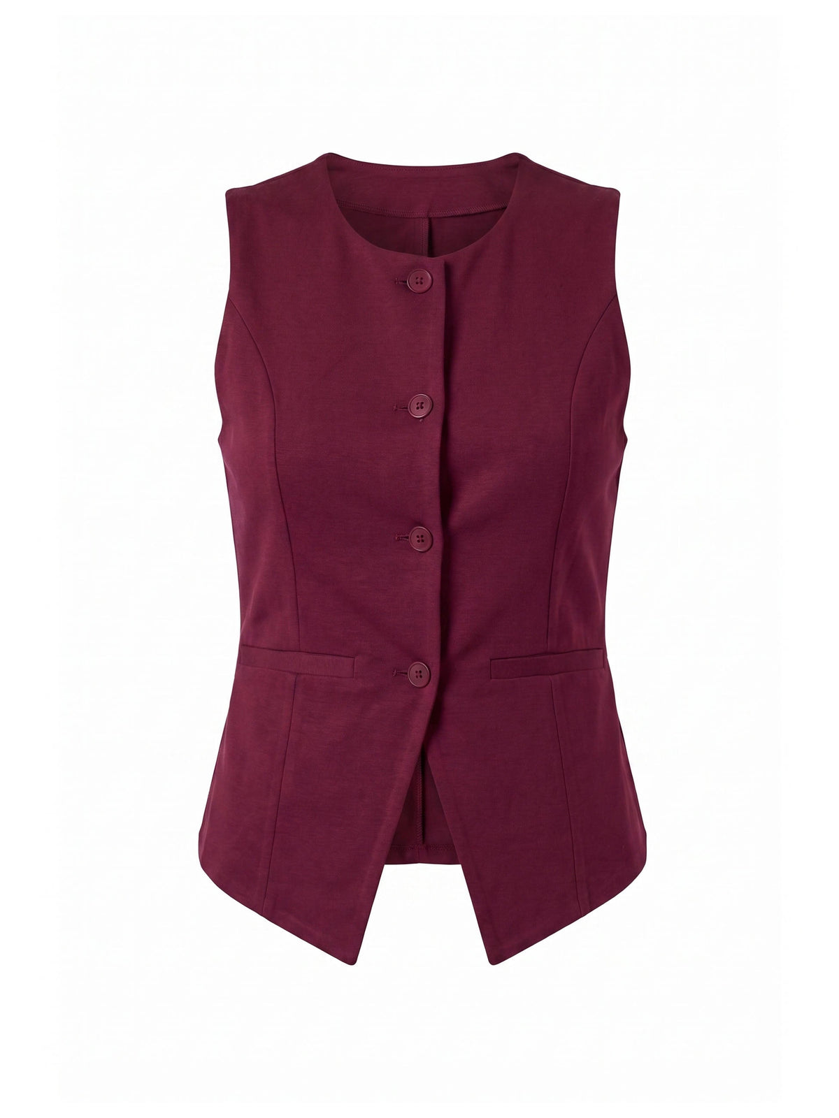 Fitted Waistcoat - Sangria