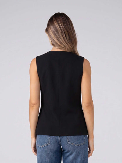 Beck Fitted Waistcoat - Black
