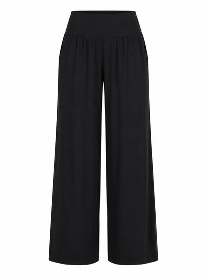 Nomad Modal Wide Leg Pant - Black