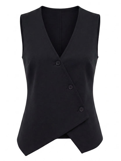 Beck Fitted Waistcoat - Black
