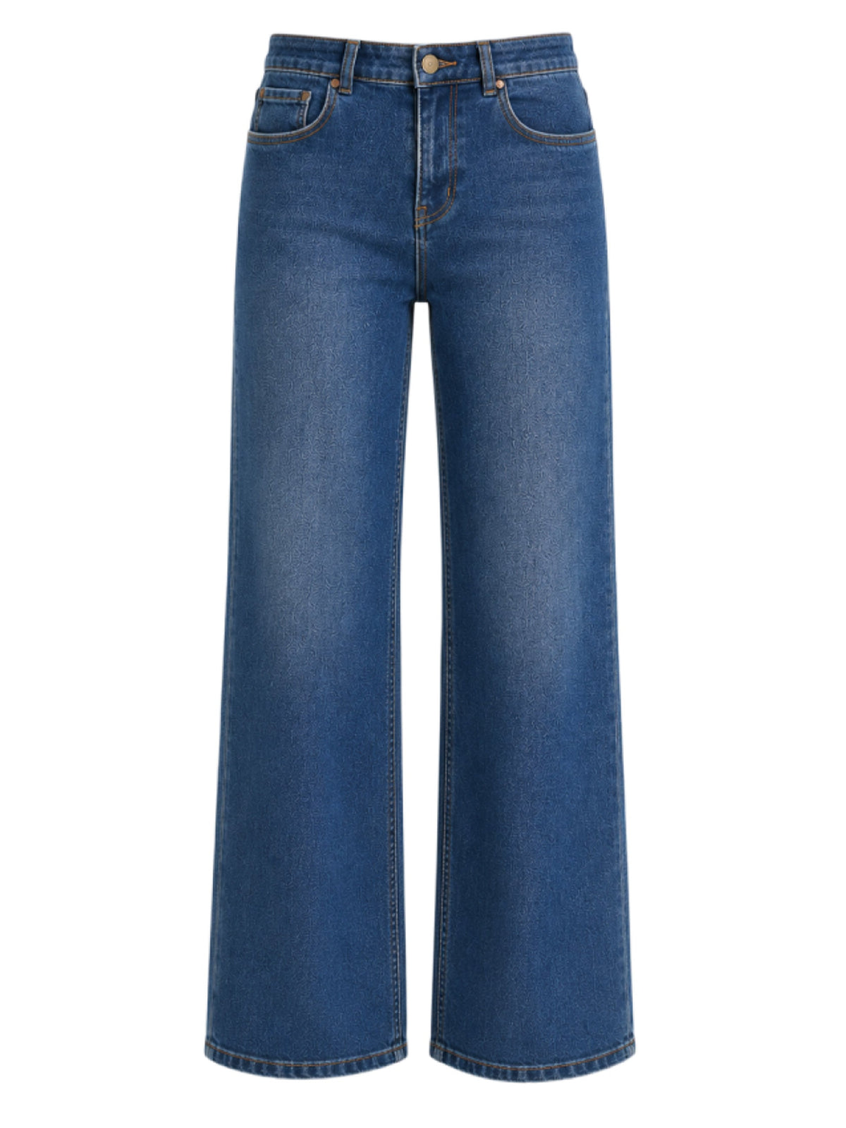 Ashton Wide Leg Jeans - Mid Blue